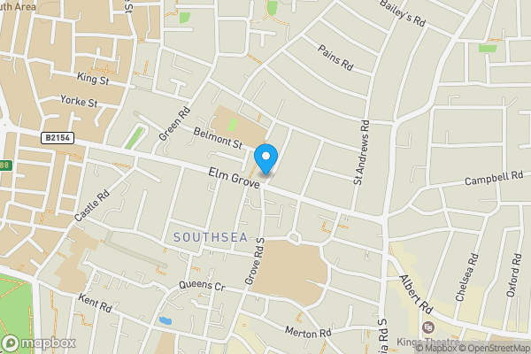 Map location for Flat 1, Clare House, PO5 1JL