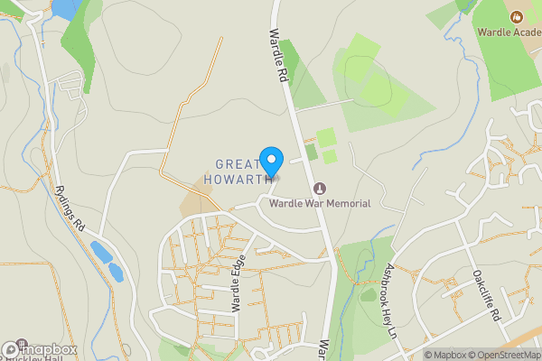 Map location for 1 Spinners Gardens, Wardle, Rochdale, Lancashire, OL12 9HL