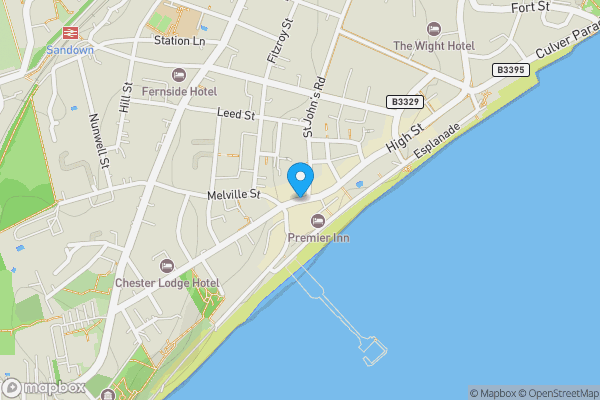 Map location for High Street, SANDOWN, Isle of Wight, PO36 8DA