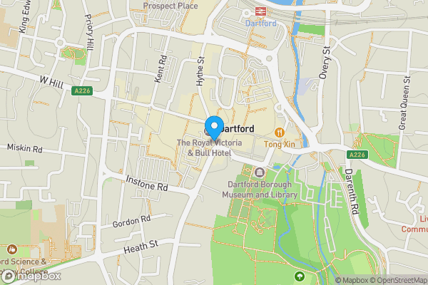 Map location for 13A Lowfield Street, Dartford, Kent DA1 1EN