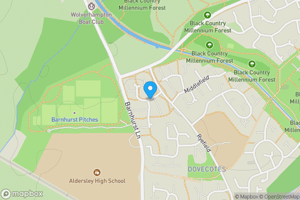 Map location for Smallwood Road, WOLVERHAMPTON, West Midlands, WV8 1UE