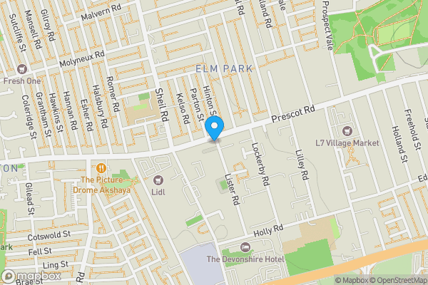Map location for Upper Floors At 28A Prescot Road, Fairfield, Liverpool, Merseyside, L7 0LQ