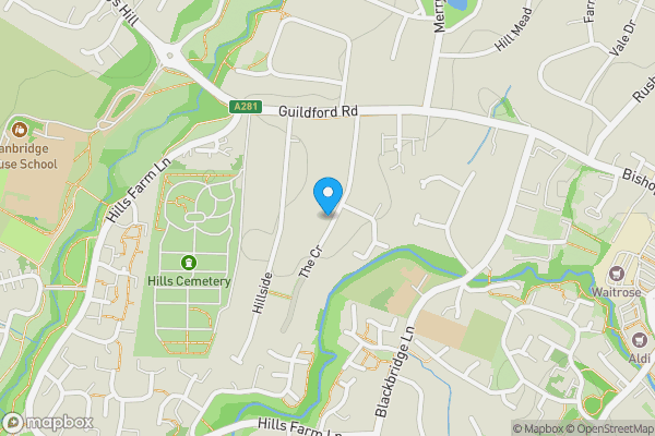 Map location for 18 The Crescent, Horsham, West Sussex, RH12 1NB