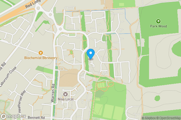 Map location for 8 Thyme Close, Red Lodge, Bury St. Edmunds, Suffolk, IP28 8FT