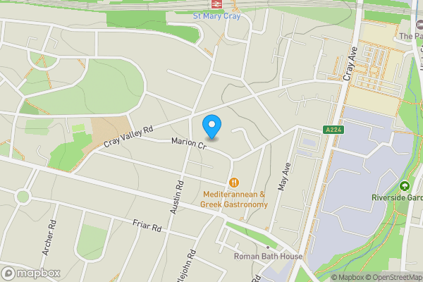 Map location for 62 Marion Crescent, Orpington, Kent, BR5 2HD