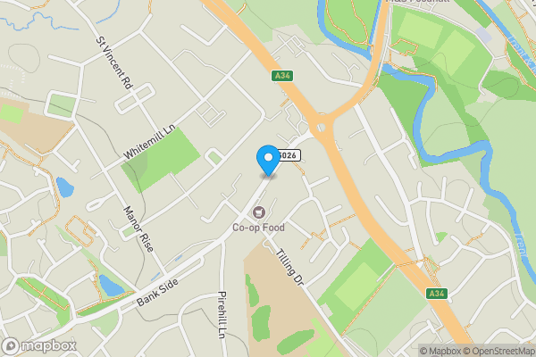 Map location for Land to the rear Stoneygate House, Eccleshall Road, Stone, Staffordshire, ST15 0HN