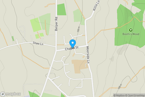 Map location for Chapel Street, BELPER, Derbyshire, DE56 0TQ