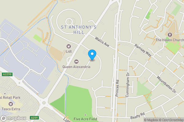 Map location for 7 Queens Road, Eastbourne, East Sussex, BN23 6JT