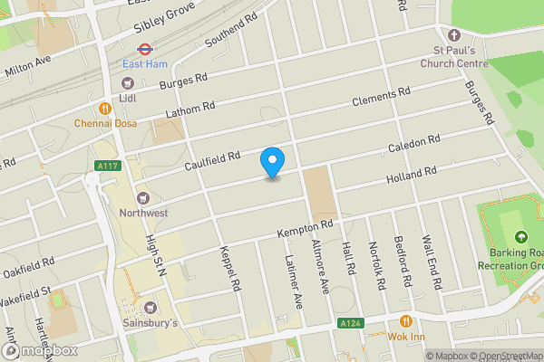 Map location for 97 Caledon Road, East Ham, London, E6 2HD