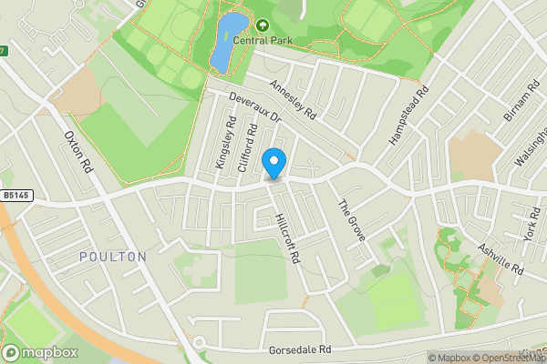 Map location for 11/11a Poulton Road, Wallasey, Merseyside CH44 6LB