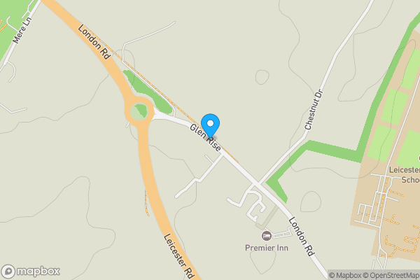 Map location for Benscliffe, Glen Rise, Oadby, Leicester LE2 4RG