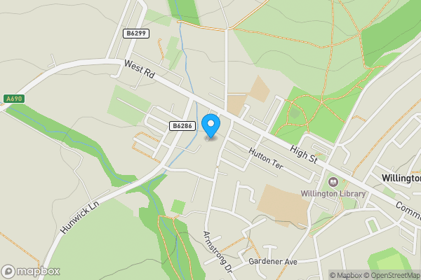 Map location for 9 Mill Street, Willington, Crook, County Durham, DL15 0DW