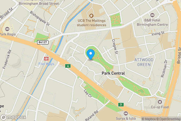 Map location for Alfred Knight Way, Birmingham, West Midlands, B15 2BH