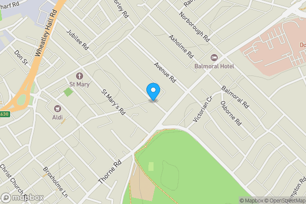 Map location for Auckland Road, Doncaster, South Yorkshire, DN2 4TP