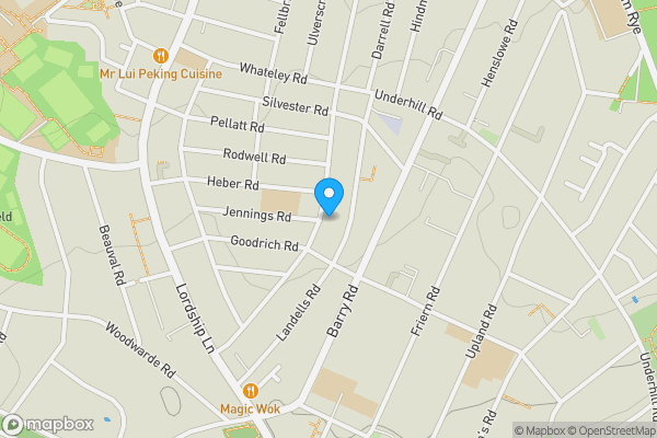 Map location for 267A Crystal Palace Road, Dulwich, London, SE22 9JH