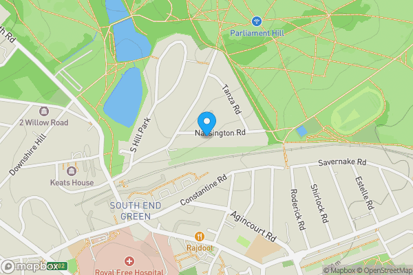 Map location for 17d Nassington Road, Hampstead, London, NW3 2TX