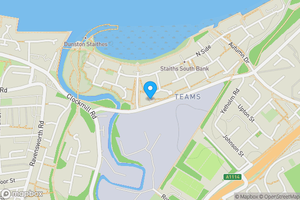 Map location for 17 March Courtyard, Ash Street, Gateshead, Tyne And Wear, NE8 2GF