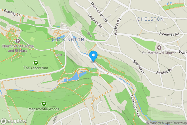 Map location for Cockington Lane, Torquay, TQ2