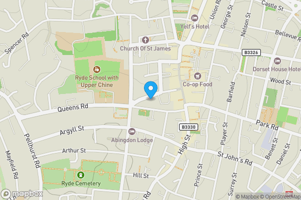 Map location for St. Wilfrids, Ryde, PO33 2PZ