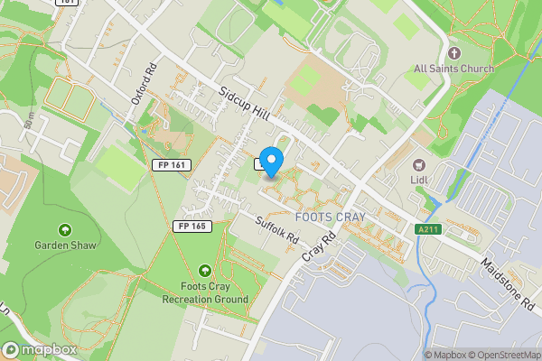 Map location for 93 Mallard Walk, Sidcup, DA14 6SG