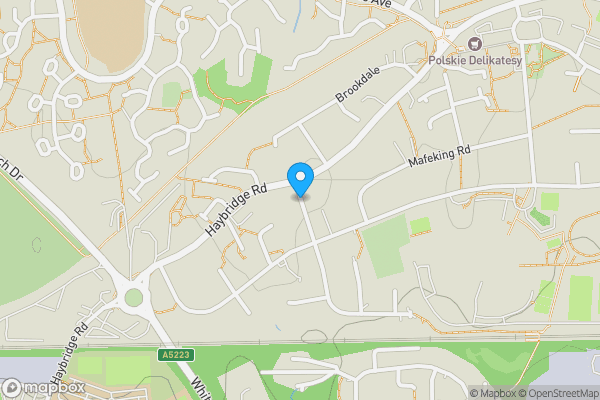 Map location for Haybridge Avenue, TELFORD, Shropshire, TF1 5JP