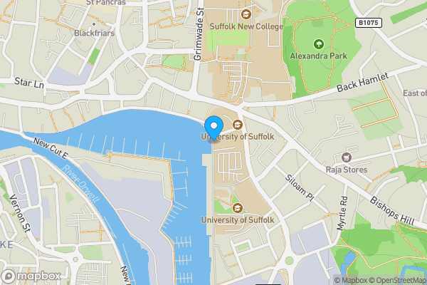 Map location for Flat 417, 1 Coprolite Street, Ipswich, Suffolk IP3 0BN