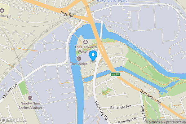 Map location for Navigation Walk, WAKEFIELD, West Yorkshire, WF1 5RD