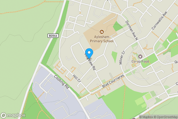 Map location for Vale View Road, Canterbury, Kent, CT3 3DB