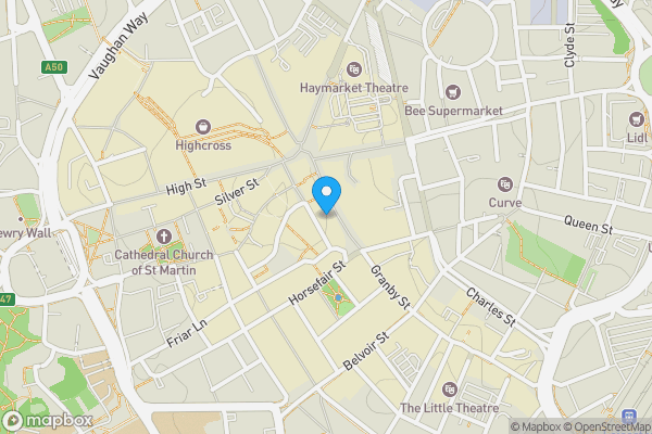 Map location for Greggs, 15-17 Gallowtree Gate, Leicester, Leicestershire, LE1 5AD