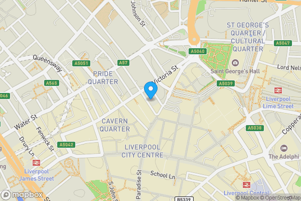Map location for Apartment 5 11 Sir Thomas Street, Liverpool, L1 6BW