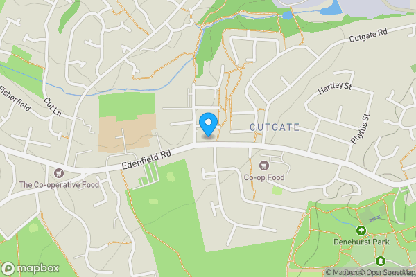 Map location for 442 Edenfield Road, Rochdale, Lancashire, OL12 7PD