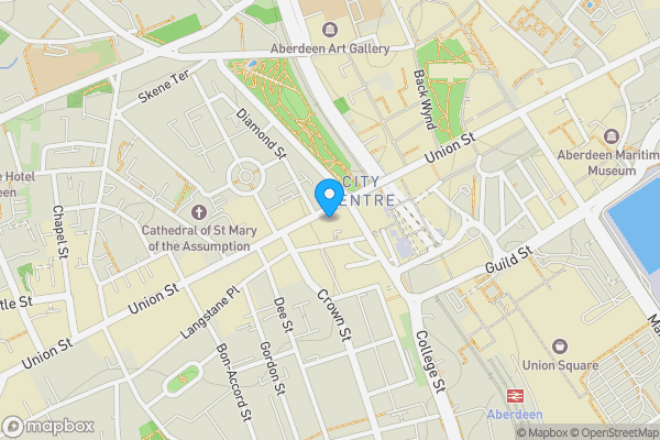 Map location for 175 Union Street, Paddy Power Investment, Aberdeen, AB11 6BB