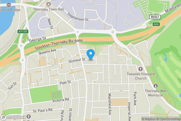 Map location for 112 Gilmour Street, Thornaby, Stockton-on-Tees, Cleveland, TS17 7DN