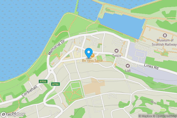 Map location for 64 South Street, Boness, EH51 9HA