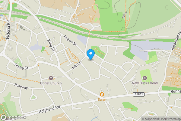 Map location for Regent Street, Telford, Shropshire, TF1 1PF