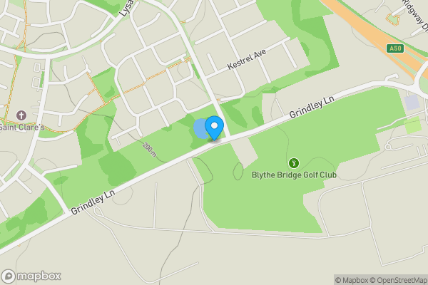 Map location for Land To The North West Of Grindley Lane, Blythe Bridge, Stoke-on-trent, Staffordshire ST3 7RA