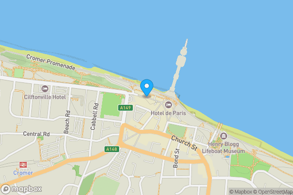 Map location for New Street, Cromer, Norfolk, NR27 9HP