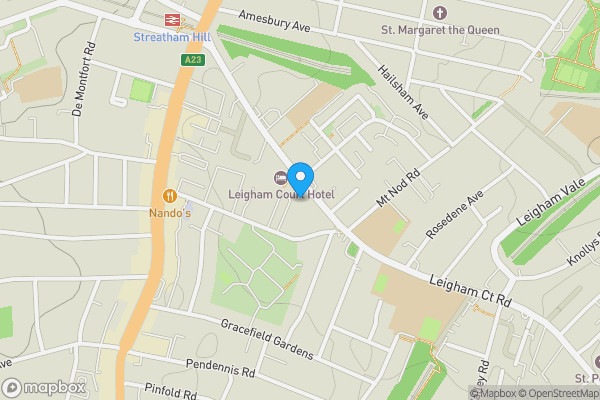 Map location for Flat M, The Lodge, 22 Leigham Court Road, Streatham, London, SW16 2PL
