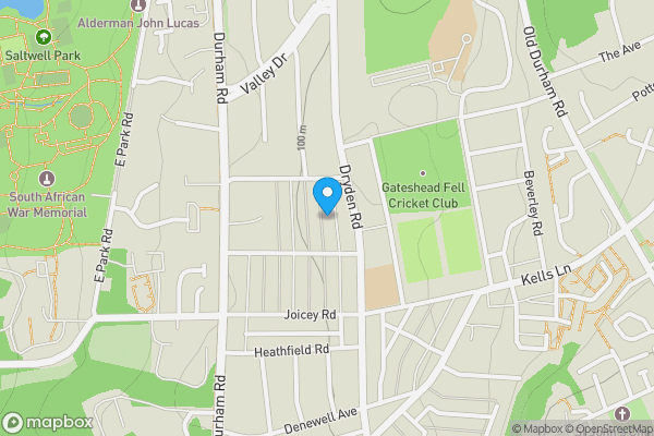 Map location for 12 Laburnum Gardens, Low Fell, Gateshead, Tyne And Wear, NE9 5TN
