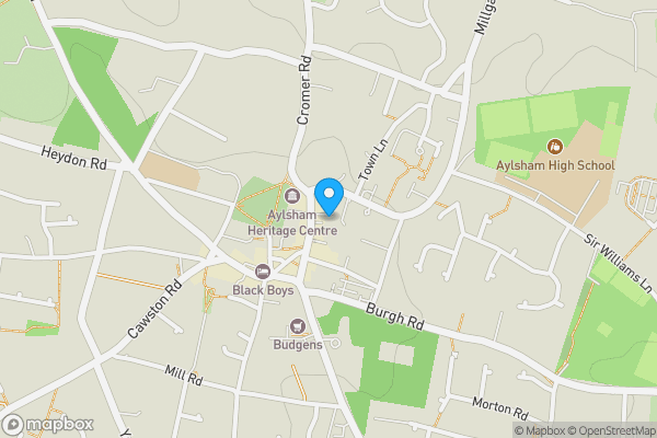 Map location for 40 Red Lion Street Aylsham, Norwich, Norfolk, NR11 6ER