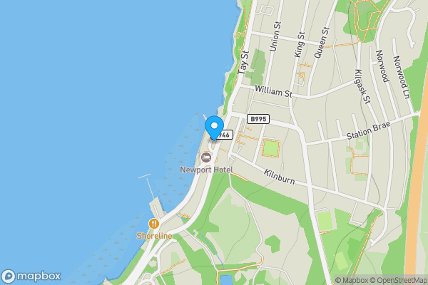 Map location for Edge House Plot with plans at Newport Hotel, Newport-On-Tay, Fife DD6 8AB