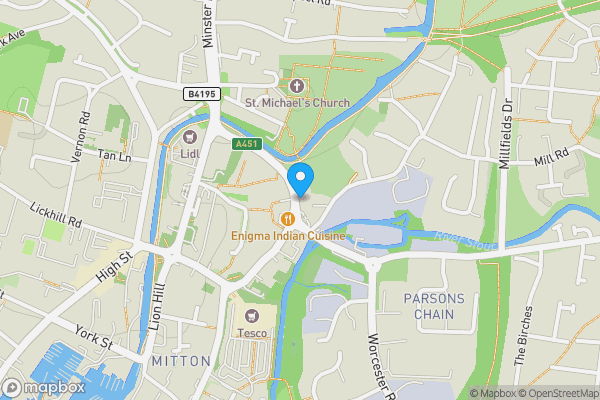 Map location for 15 Gilgal, Stourport-on-Severn, Worcestershire, DY13 9AL