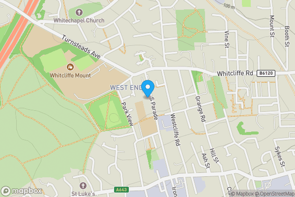 Map location for 133 South Parade Cleckheaton,  BD19 3AD