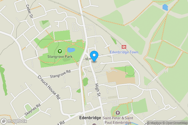 Map location for 40 Roman Court, High Street, Edenbridge, TN8 5LW