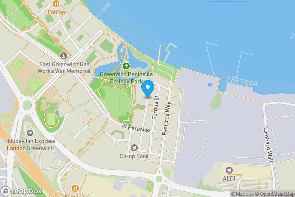 Map location for Rennie Street, London, SE10 0XT