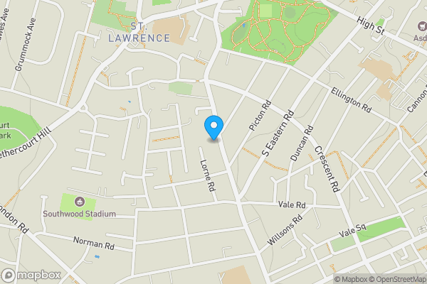 Map location for 102 Grange Road, Ramsgate, Kent, CT11 9PX