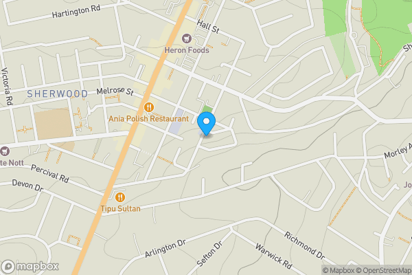 Map location for 18 Hood Street, Nottingham NG5 4DH