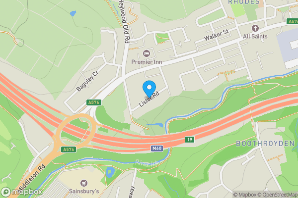 Map location for Land off Lister Road, Middleton, Greater Manchester M24 4RB