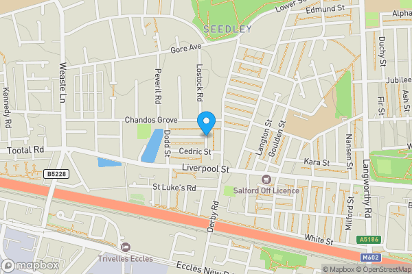 Map location for Martin Street, Salford, Greater Manchester, M5