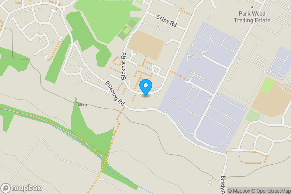 Map location for 169 Bicknor Road, Maidstone, Kent, ME15 9PE